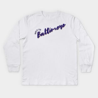 Baltimore in 1796 Kids Long Sleeve T-Shirt